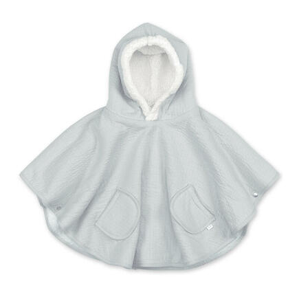 Poncho de Voyage 9-36M Jersey + Polaire - Gris clair BEMINI