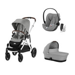 Poussette TRIO Gazelle S SLV Nacelle  + Cloud G Stone Grey