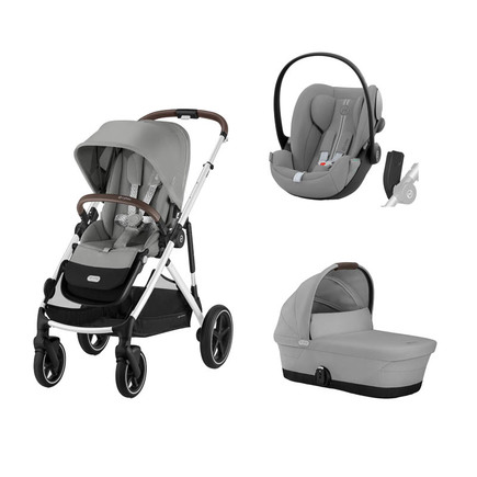 Poussette TRIO Gazelle S SLV Nacelle  + Cloud G Stone Grey CYBEX