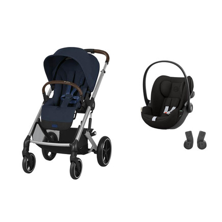 Poussette DUO Balios S Lux Ocean Blue + Cloud G Magic Black CYBEX