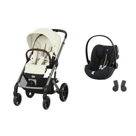 POUSSETTE DUO Balios S Lux Seashell Beige + Cloud G Plus Moon Black CYBEX