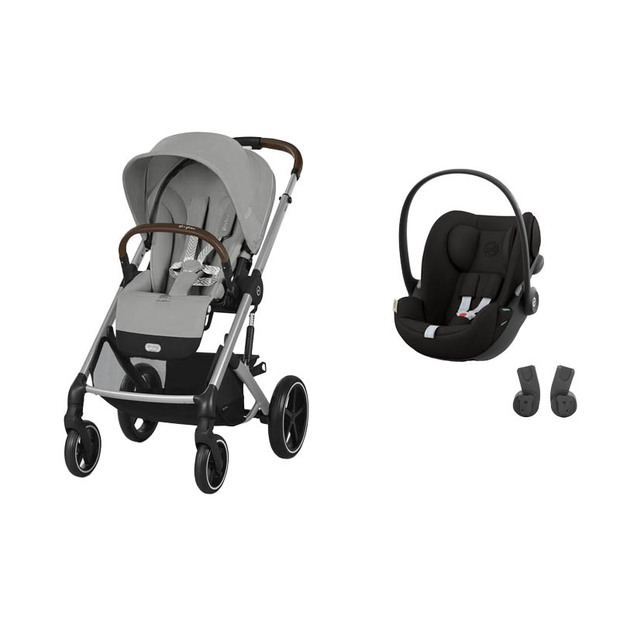 Poussette DUO Balios S Lux Stone Grey + Cloud G Magic Black CYBEX