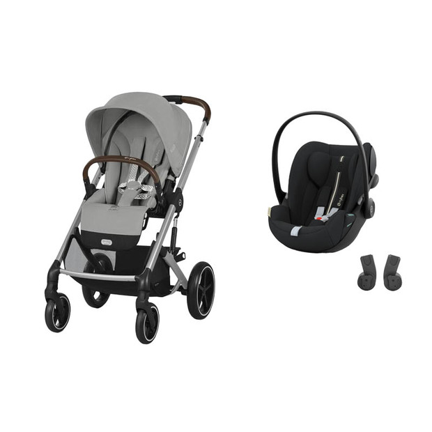 POUSSETTE DUO Balios S Lux Stone Grey + Cloud G Plus Moon Black CYBEX