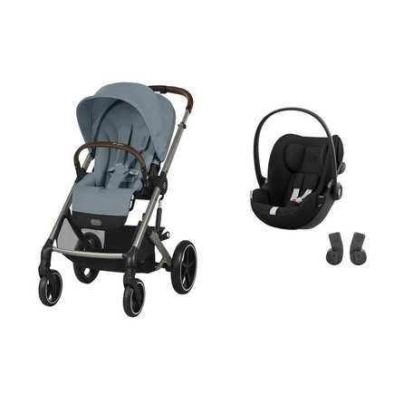 Poussette DUO Balios S Stormy Blue + Cloud G Magic Black CYBEX