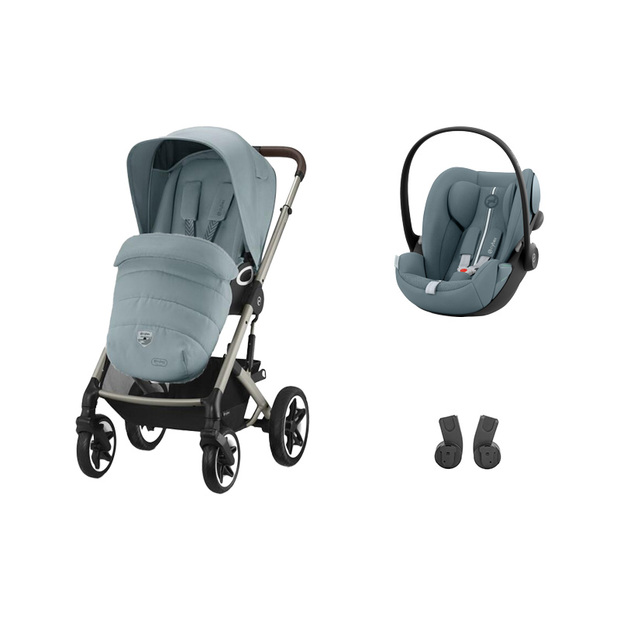 Poussette Duo Talos S LUX + Cloud G - Stormy Blue CYBEX