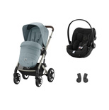 Poussette Duo Talos S LUX Stormy Grey + Cloud G Moon Black