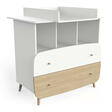 Commode 2 tiroirs 3 niches FIRMIANA Blanc CBA Meubles - 3