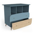 Commode 2 tiroirs 3 niches FIRMIANA Bleu Orage CBA Meubles - 3