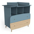 Commode 2 tiroirs 3 niches FIRMIANA Bleu Orage CBA Meubles - 2