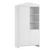 Armoire 2 portes MEGEVE Blanc VOX