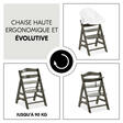 Chaise Haute Alpha Select - Charbon HAUCK - 7