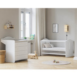 Chambre DUO lit 70x140 Commode MEGEVE Blanc