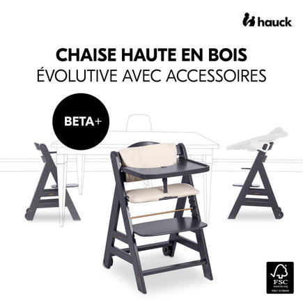 Chaise haute Beta + Gris foncé HAUCK - 8