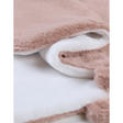 Couverture ouatinée 75x100cm en fausse fourrure - Rose Pale NOUKIE 'S - 2