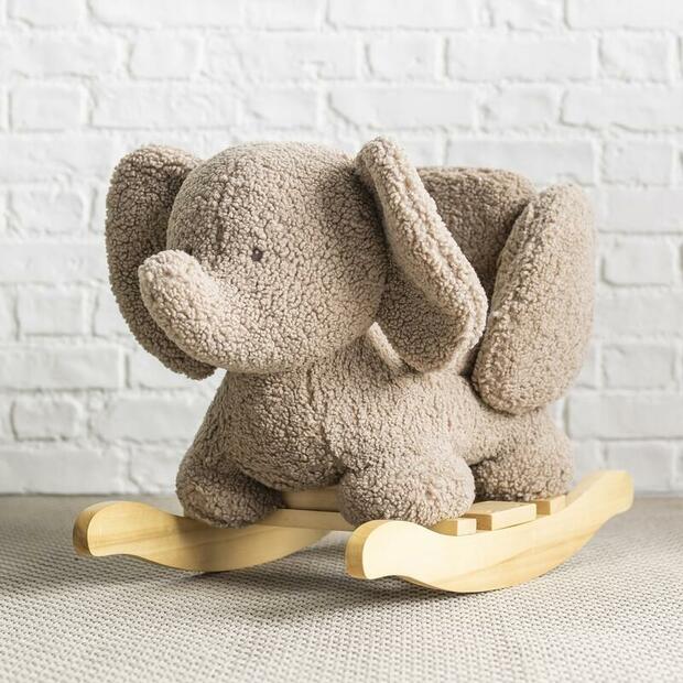 BASCULE TEDDY ELEPHANT - TAUPE NATTOU