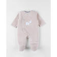 Pyjama dors bien velours beige  bali  0m Bali Moka et Snow NOUKIE 'S