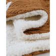 Couverture tricot avec sherpa 75x100 - Sweet Caramel  NOUKIE 'S - 4