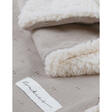 Couverture tricot avec sherpa 75x100 - Tender beige NOUKIE 'S - 2