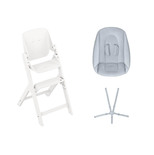 Pack Chaise Haute Nesta White + Kit Nouveau-né Beyond Sky Grey offert