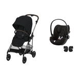 Poussette Duo Melio 4 TPE Magic Black +  CLOUD G i-Size Magic Black