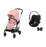 Poussette Duo Melio 4 TPE Candy Pink +  CLOUD G i-Size Magic Black