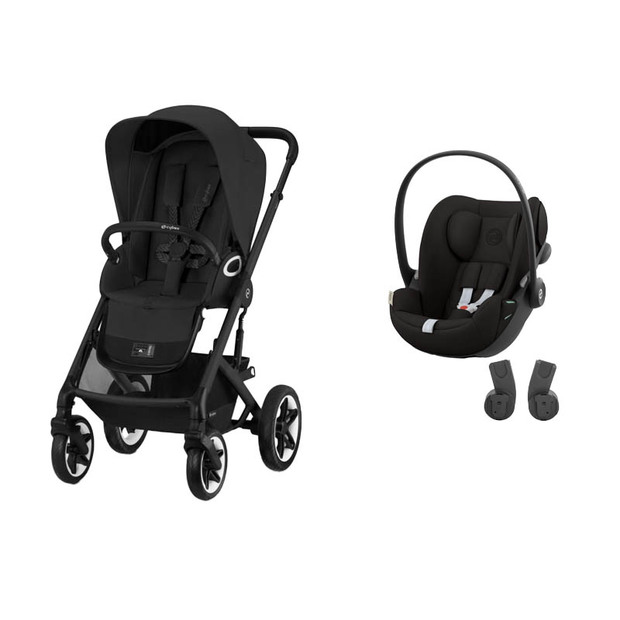 Poussette Duo Talos S Lux BLK Moon Black +  CLOUD G i-Size Magic Black CYBEX