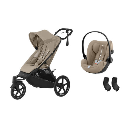 Poussette DUO Avi Spin Almond beige +  CLOUD G i-Size Plus Almond Beige CYBEX