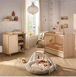 Chambre duo lit 140x70 commode Charlie Crème + PAL OFFERT