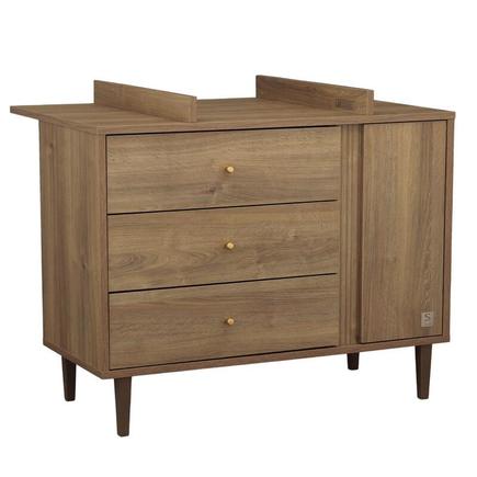 Commode 3 tiroirs + 1 porte - MOKKA SAUTHON - 4