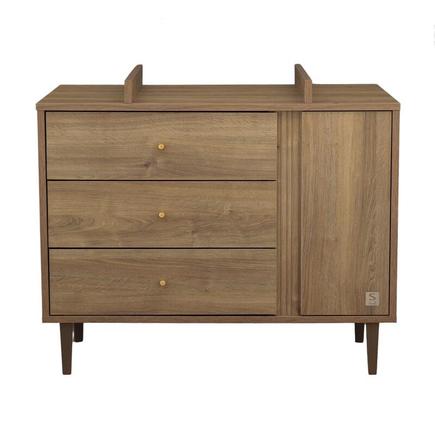 Commode 3 tiroirs + 1 porte - MOKKA SAUTHON - 11