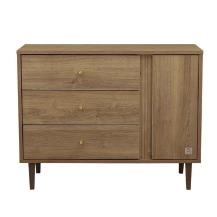 Commode 3 tiroirs + 1 porte - MOKKA SAUTHON - 7