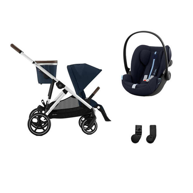 Poussette DUO Gazelle S SLV  + Cloud G Plus Ocean Blue CYBEX