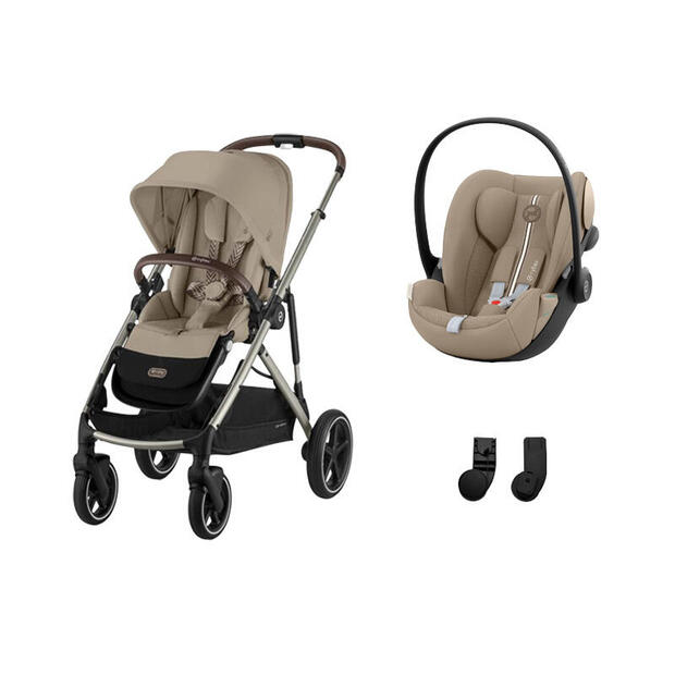 Poussette DUO Gazelle S TPE  + Cloud G Plus Almond Beige CYBEX