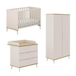 Chambre TRIO HAZEL Lit 60x120 + Commode + Armoire - Cashmere Beige YUNY BY PAIDI - 2