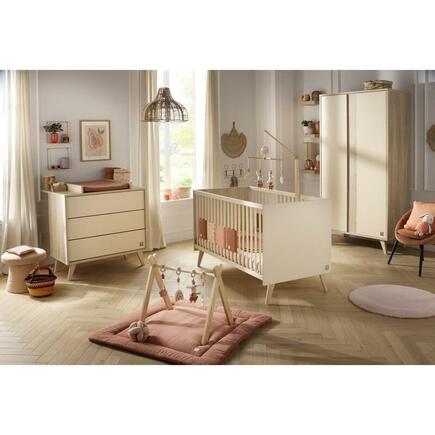 Chambre TRIO MELINEE Lit 70x140 + Commode + Armoire SAUTHON