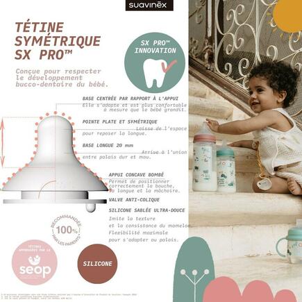 Biberon 360 ML Tétine SXPro L - Vert SUAVINEX