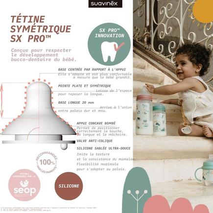 Biberon 150 ML Tétine SXPro L - Rose SUAVINEX - 3