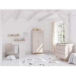 Chambre TRIO HAZEL Lit 60x120 + Commode + Armoire - Cashmere Beige