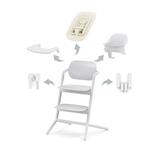 Chaise haute LEMO 4en1 SET ALL WHITE