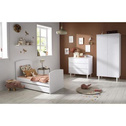 Chambre Trio Lit 60x120 Commode Armoire MILANN SAUTHON - 2