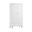 Chambre TRIO Lit 70x140 Commode Armoire BLANCA Blanc VOX - 8