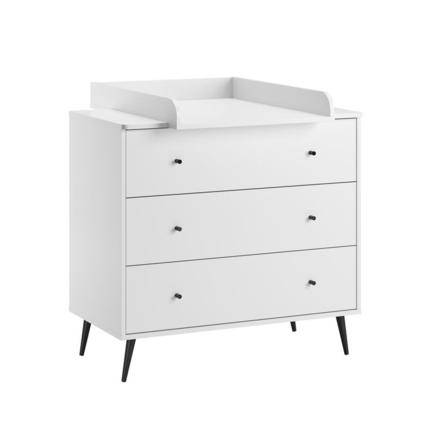 Commode 3 tiroirs BLANCA Blanc VOX - 3