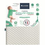 Matelas évolutif Fresh déhoussable 360° 70x140x12 cm