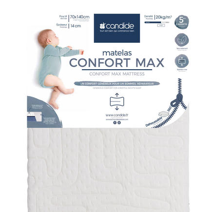 Matelas Comfort Max 14 cm 70x140 cm CANDIDE