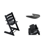 Chaise Tripp Trapp + Babyset + Plateau Noir