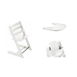 Chaise Tripp Trapp + Babyset + Plateau blanc