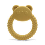 Hochet de dentition en silicone Panda Jaune