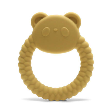 Hochet de dentition en silicone Panda Jaune LORELLI