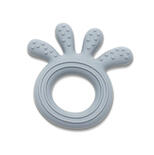 Hochet de dentition en silicone Octopus Gris