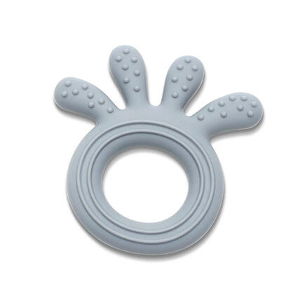 Hochet de dentition en silicone Octopus Gris LORELLI